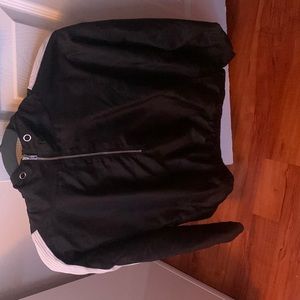 Black and white windbreaker size medium from forever 21